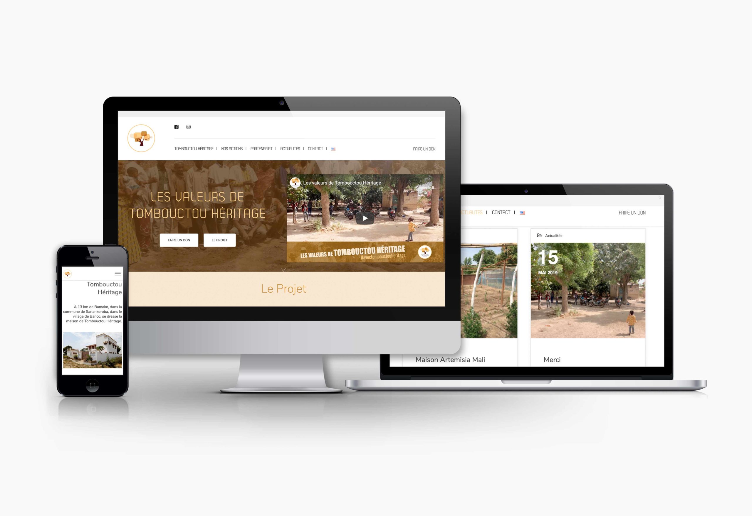 Site internet Tombouctou Héritage